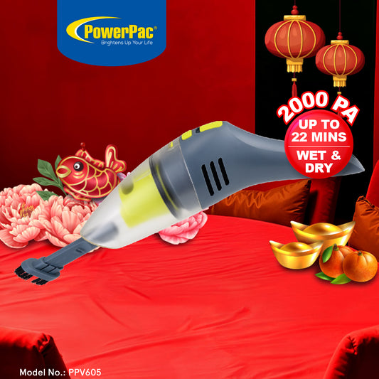 Handheld Vacuum Cleaner,  Wet & Dry Vacuum Cleaner, Vacuum Cleaner With HEPA Filter (PPV605)