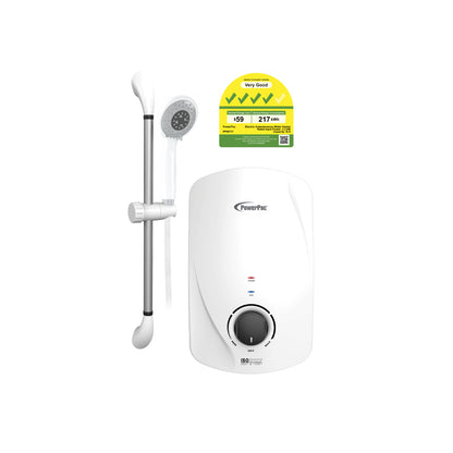 Instant Water Heater with Shower Set, Shower Heater 2.5L/Min, 3300W (PPW717)