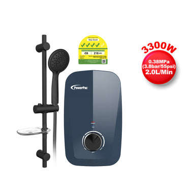 Instant Water Heater with Shower Set, Shower Heater 2.0L/Min, 3300W (PPW727)