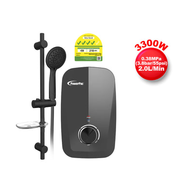 Instant Water Heater with Shower Set, Shower Heater 2.0L/Min, 3300W (PPW727)