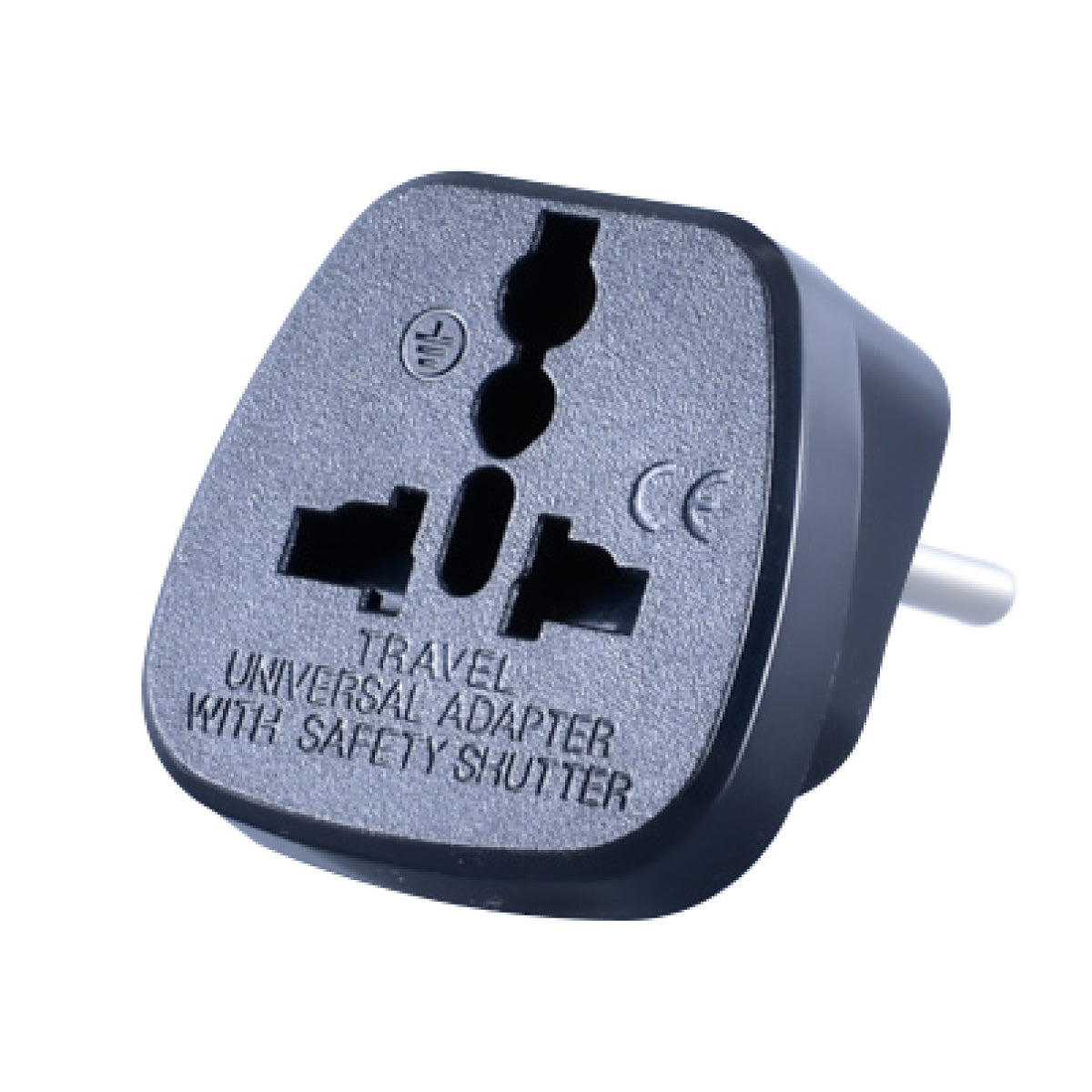 Multi Adapter with 10A Plug, Universal Travel Adapter, Europe, China, Indonesia, Korea (PT09BK)