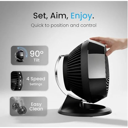 Vornado Energy Smart™ Air Circulator, Desk Fan, Portable Fan, Whole Room Air Circulator, 4 Speed (660-AN)