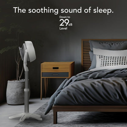 [NEA CLIMATE VOUCHER $400] Vornado Energy Smart™ Air Circulator Fan– Remote Control, Vortex Action, DC motor, Oscillation, Timer, 99-Speed, white, 683DC