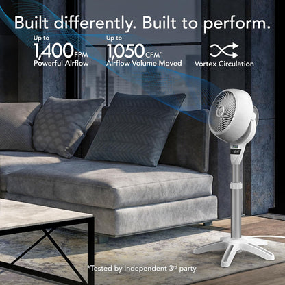 [NEA CLIMATE VOUCHER $400] Vornado Energy Smart™ Air Circulator Fan– Remote Control, Vortex Action, DC motor, Oscillation, Timer, 99-Speed, white, 683DC