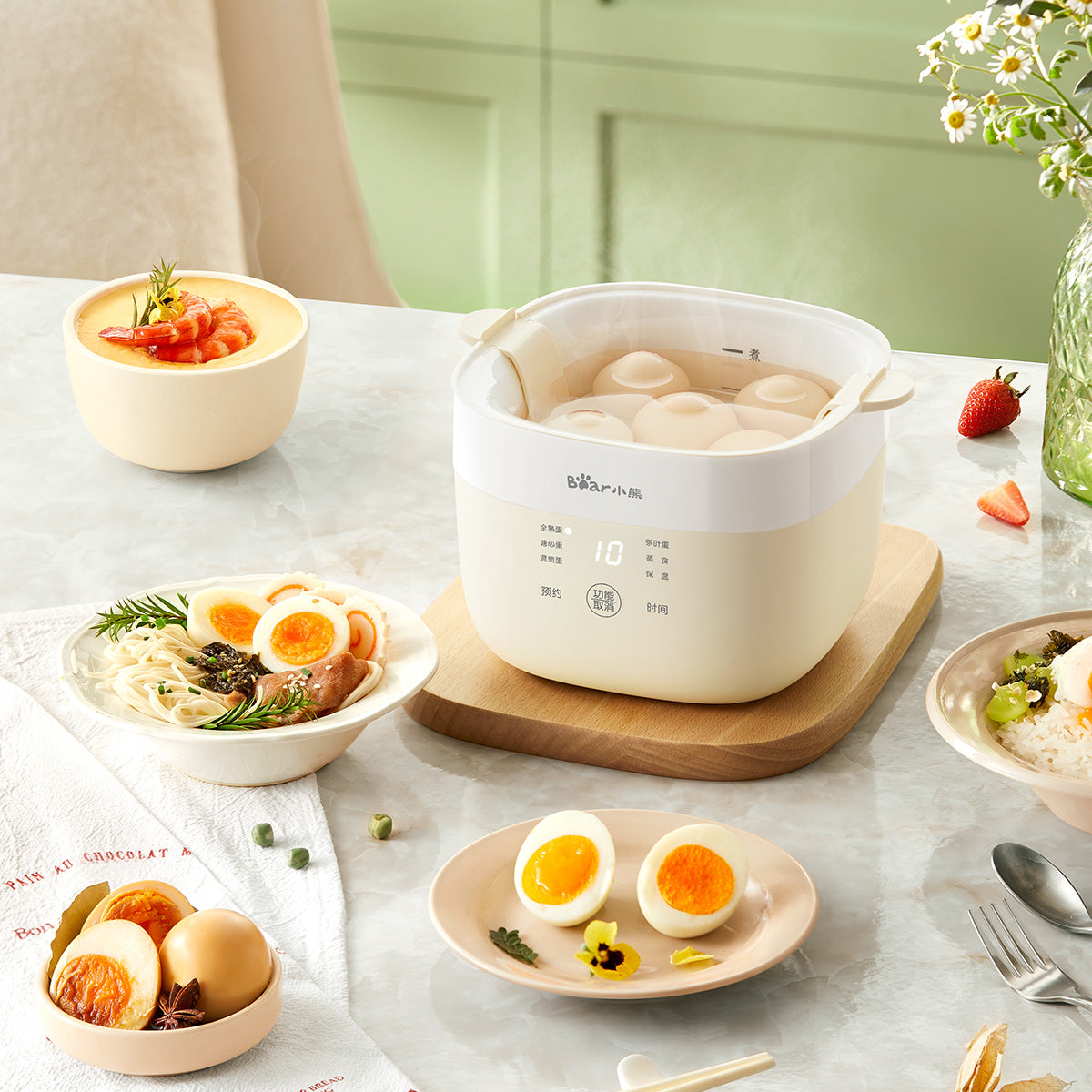 Bear Multi-Purposed Steamer 10 Eggs, 2 tier Steamer (ZDQ-T10Y2)