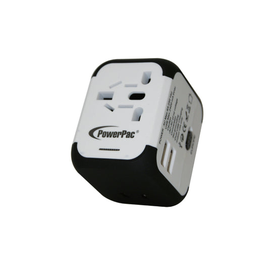 Multi Travel Adapter With 2 USB Charger, US UK EU AU Adapter (PP7971)