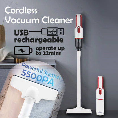 Cordless Stick Vacuum Cleaner, Handheld Vacuum Cleaner, Vacuum Cleaner With HEPA Filter (PPV603)