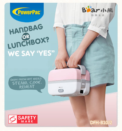 Bear Portable Electric Heating Lunch Box 1.0L Multi Pot (DFH-B10J2) - PowerPacSG