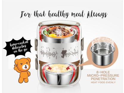 Bear 4-in-1 Electric Portable Heating Lunch Box 2.0L Multi Pot (DFH-S2358) - PowerPacSG