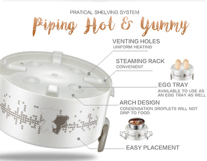 Bear 4-in-1 Electric Portable Heating Lunch Box 2.0L Multi Pot (DFH-S2358) - PowerPacSG
