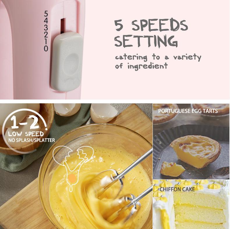 Bear Hand Mixer With 5 Speeds & Eject Function (DDQ-A01G1) - PowerPacSG