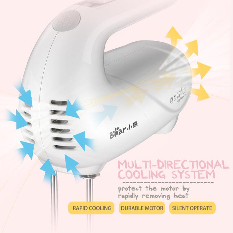 Bear Hand Mixer With 5 Speeds & Eject Function (DDQ-A01G1) - PowerPacSG