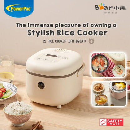 Bear Rice Cooker Digital Multi Function 2.0L (DFB-B20A1) - PowerPacSG