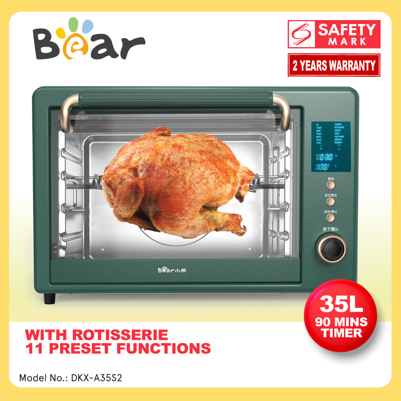 Bear 35L Digital Oven With Rotisserie & 11 Preset Functions (DKX-A35S2)