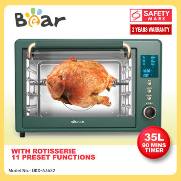 Bear 35L Digital Oven With Rotisserie & 11 Preset Functions (DKX-A35S2)