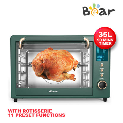 Bear 35L Digital Oven With Rotisserie & 11 Preset Functions (DKX-A35S2)