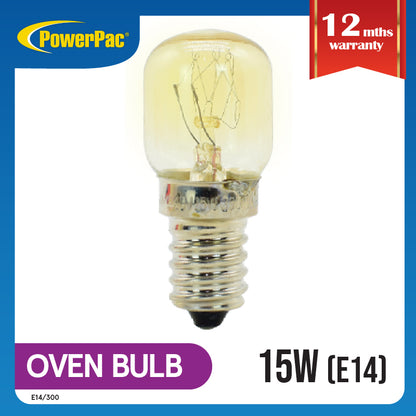 2x Oven bulb 300 degree E14 15W (E14/300)