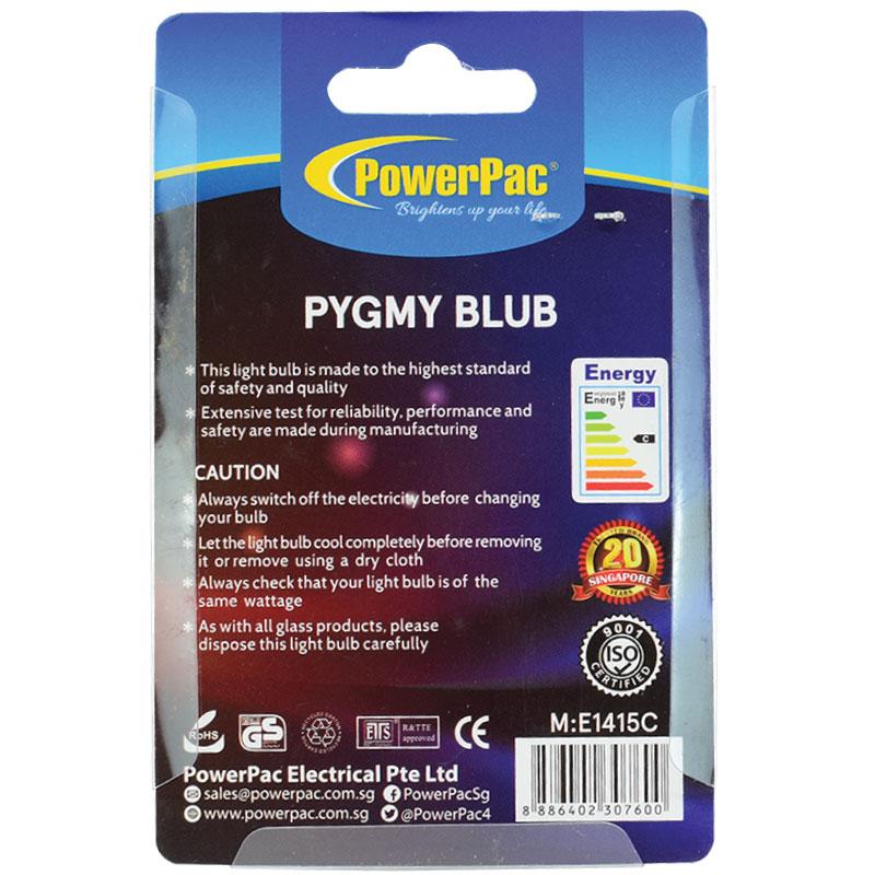 15W E14 Pygmy Bulb Warm White (E1415C) - PowerPacSG