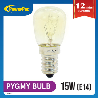 Pygmy bulb 15W E14 , Bulb Replacement for Fridge( E1415)