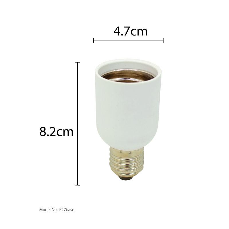 3 Pieces x PowerPac E40 to E27 LED Bulb Base Adapter Universal Light Converter Lamp Socket Holder (E27 base) - PowerPacSG