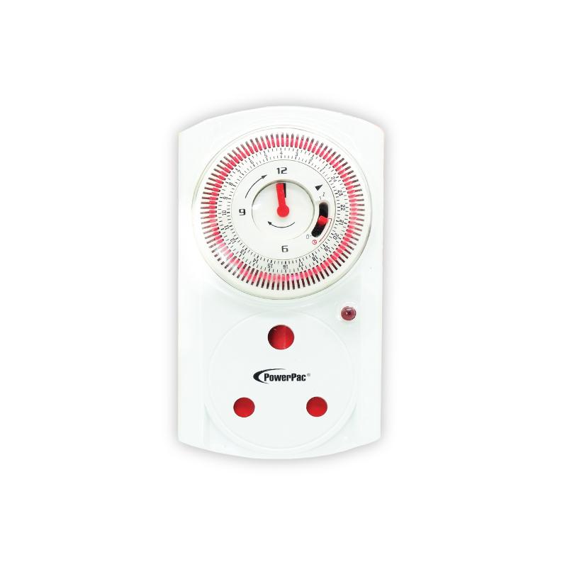 PowerPac 24 hrs Timer, 15 amp Timer, Timer Mechanical plug for Air Con (FDD50-AS1)