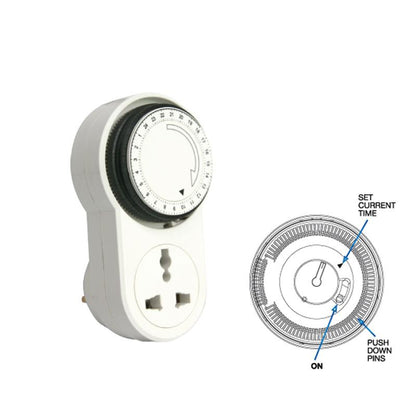 Mechanical 24hrs Timer Plug (FDD50-E1) - PowerPacSG