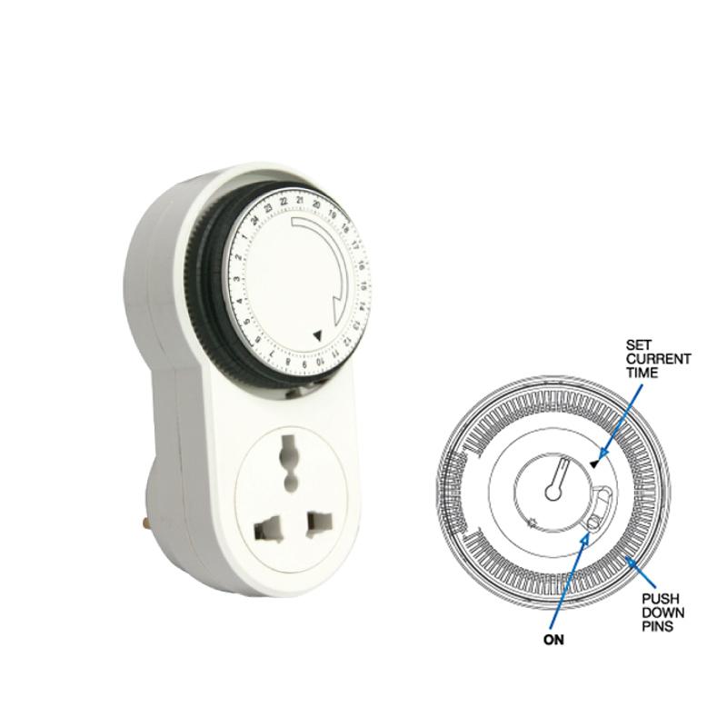 Mechanical 24hrs Timer Plug (FDD50-E1) - PowerPacSG