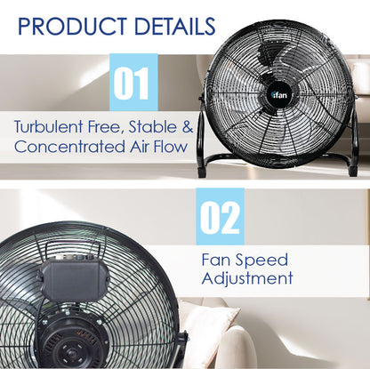 iFan Air Circulator 12" "Power Fan" & High Velocity Fan (IF1812) - PowerPacSG