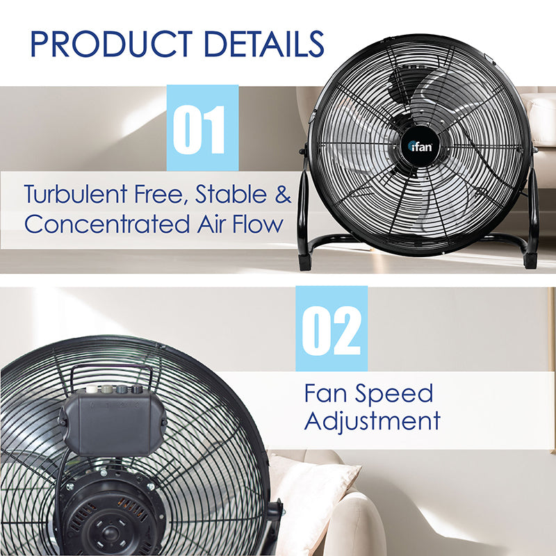 iFan Air Circulator Fan, High Velocity Fan , Desk Fan , Power Fan 16 I ...