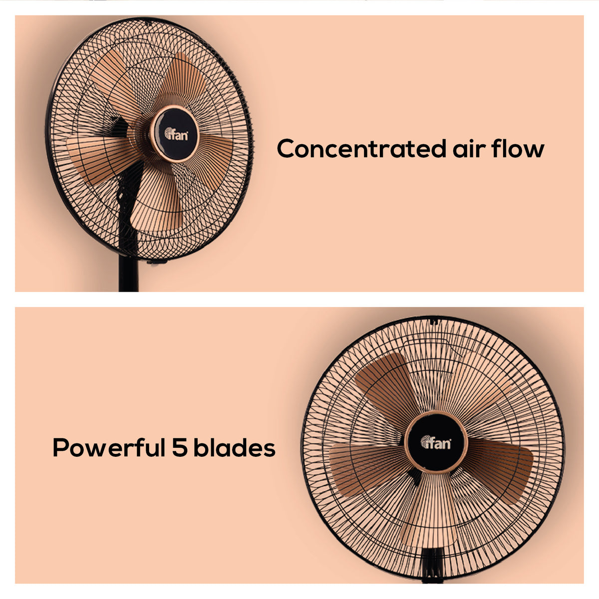 iFan Stand Fan 16&quot; with Air Circulator (IF401) - PowerPacSG