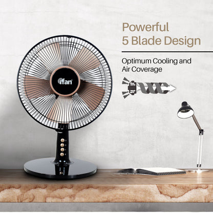 iFan Desk Fan 12" Table Fan with Air Circulator (IF403)