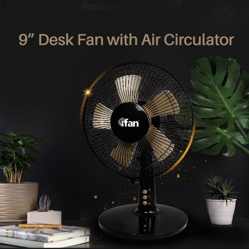 iFan Desk Fan 9&quot; Table Fan with Air Circulator (IF404) - PowerPacSG