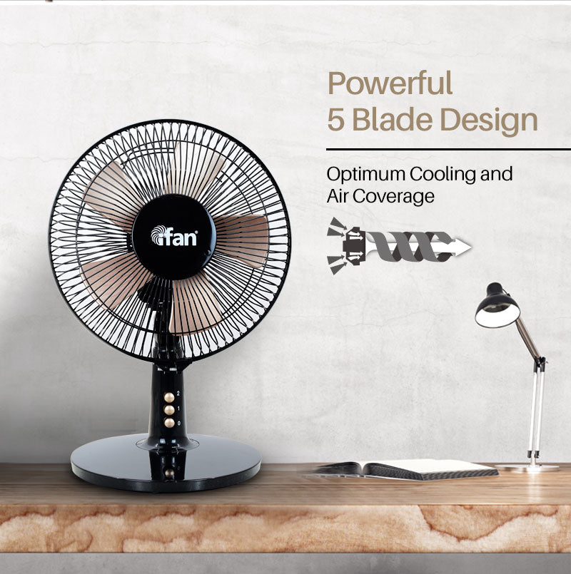 iFan Desk Fan 9" Table Fan with Air Circulator (IF404) - PowerPacSG