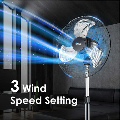 iFan Stand Fan 20" "Power Fan" & High Velocity Fan, Air Circulator 130W (IF4520) - PowerPacSG