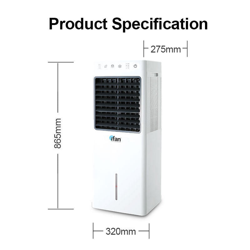 iFan Air Cooler Evaporative with 11 Litres Water Tank (IF7880) - PowerPacSG