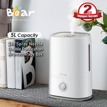 Bear 2 in 1 Humidifier & Water Air Purifier 5L Large Capacity Desktop Dual Purification Aroma Diffuser (JSQ-C50Q1)