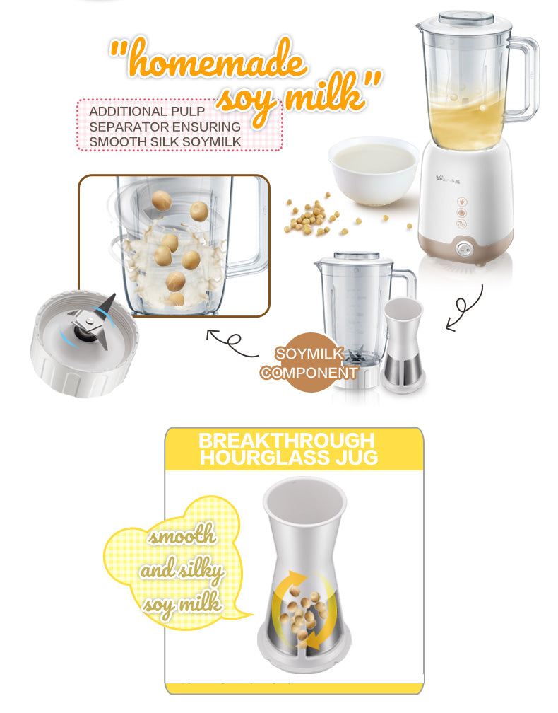 Bear 3in1 Blender milk shake baby food Multi usage (LLJ-B08G2) - PowerPacSG