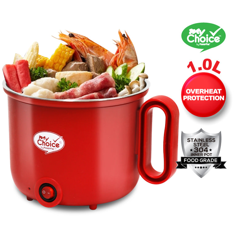 My Choice 1.0L Multi cooker noodle cooker with Stainless Steel Pot MC165