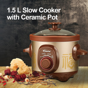 5L Slow Cooker with Ceramic Pot (PPSC50) - PowerPacSG