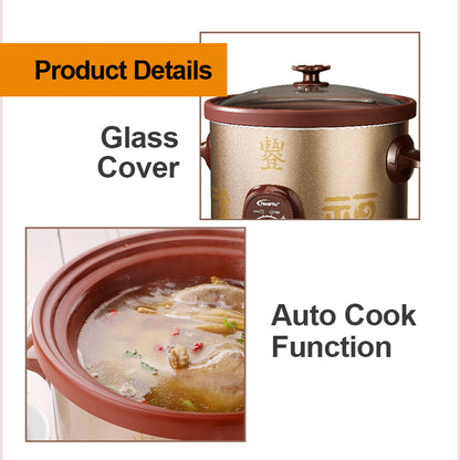 3.5L Slow Cooker with Ceramic Pot (PPSC35) - PowerPacSG