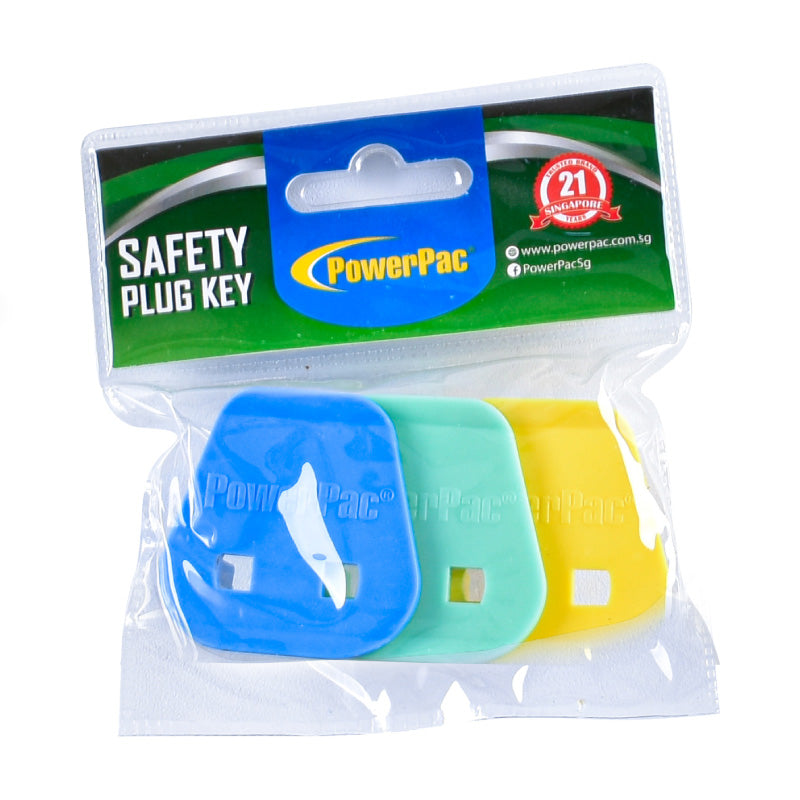 Socket Plug Key 2 Pin To 3 Pin UK x3 packs (PK) - PowerPacSG