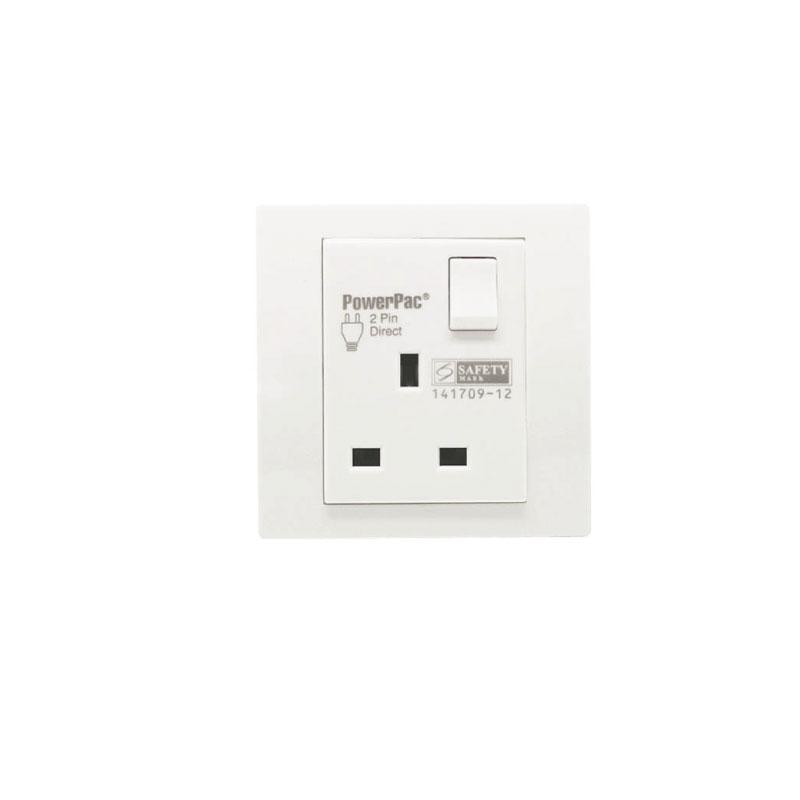 13A 1Gang Switched Socket / Wall Socket with 2 Year Local Warranty (PP1011) - PowerPacSG
