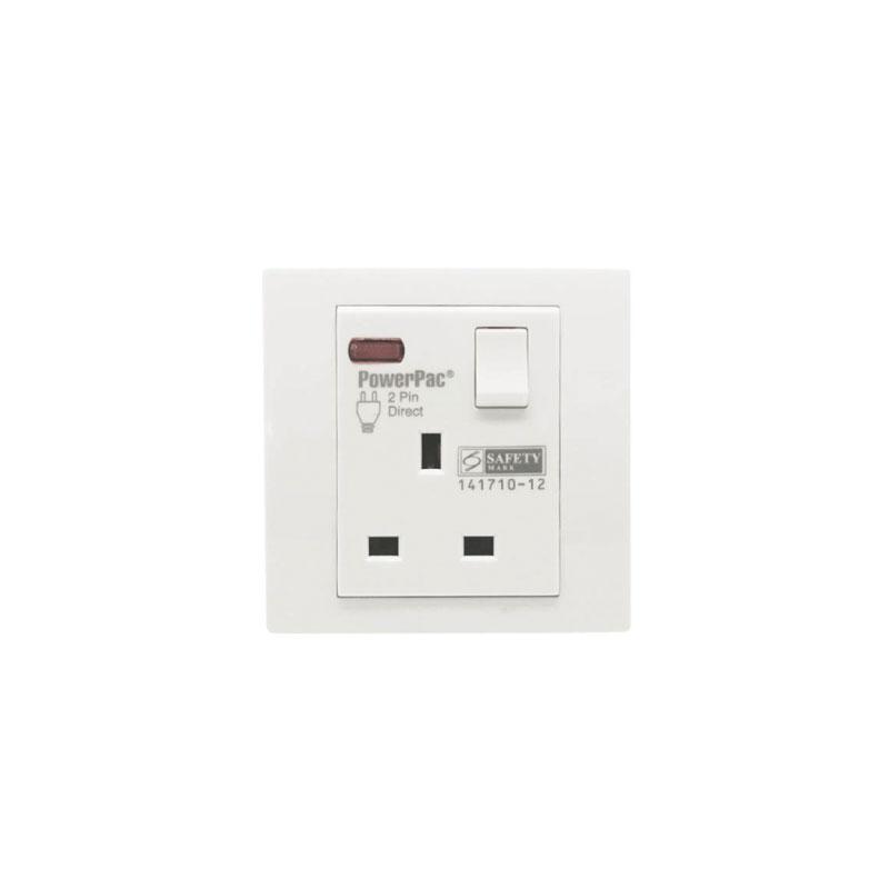 Led neon 13A 1Gang Switched Socket / Wall Socket with 2 Year Local Warranty (PP1011N) - PowerPacSG