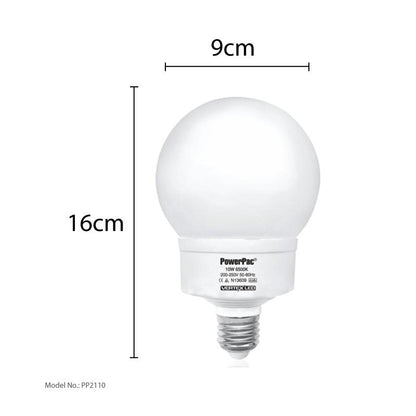 2 Pieces x PowerPac 10W E27 Vertex LED Bulb (PP2110/PP2110WW) - PowerPacSG