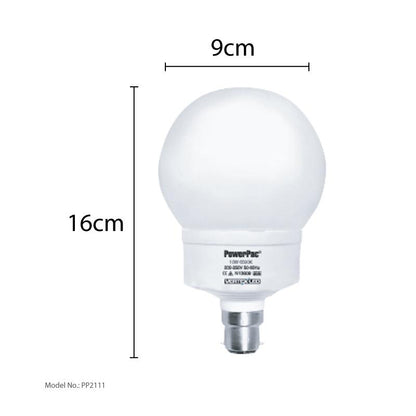 2 Pieces x PowerPac 10W B22 Vertex LED Bulb Daylight (PP2111) - PowerPacSG