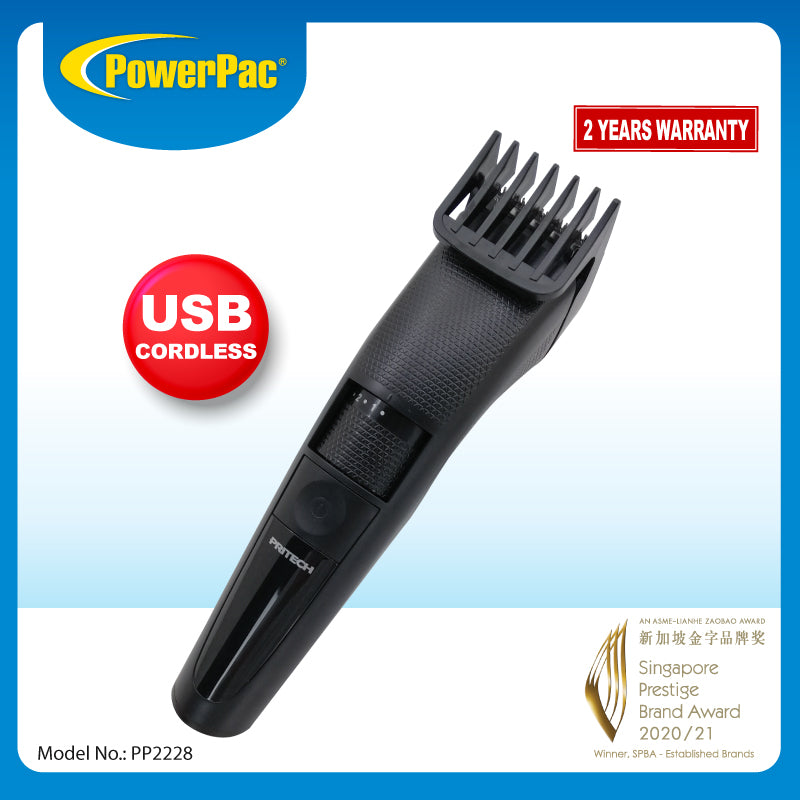 Cordless Hair Cutter, Smooth &amp; Precise Cut with USB charge (PP2228)