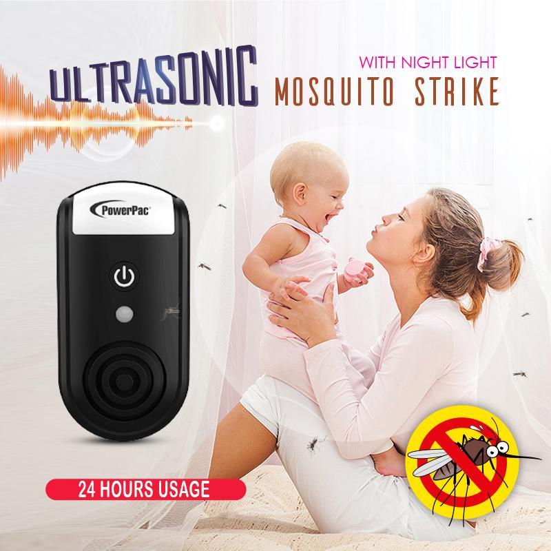 Ultrasonic insect Repellent Insect Killers Mosquito Killer with night light (PP306) - PowerPacSG