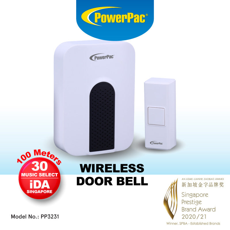 Wireless Door Bell with Volume adjust &amp; tone selector (PP3231)