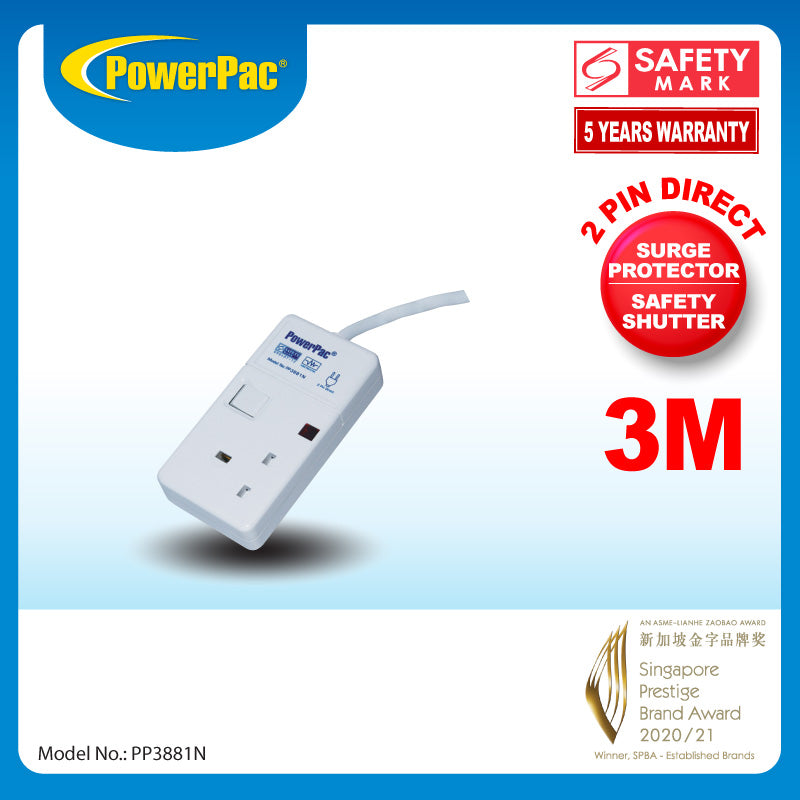 Extension Socket Extension Cord, Power Cord, Power Extension 3M (PP3881N)