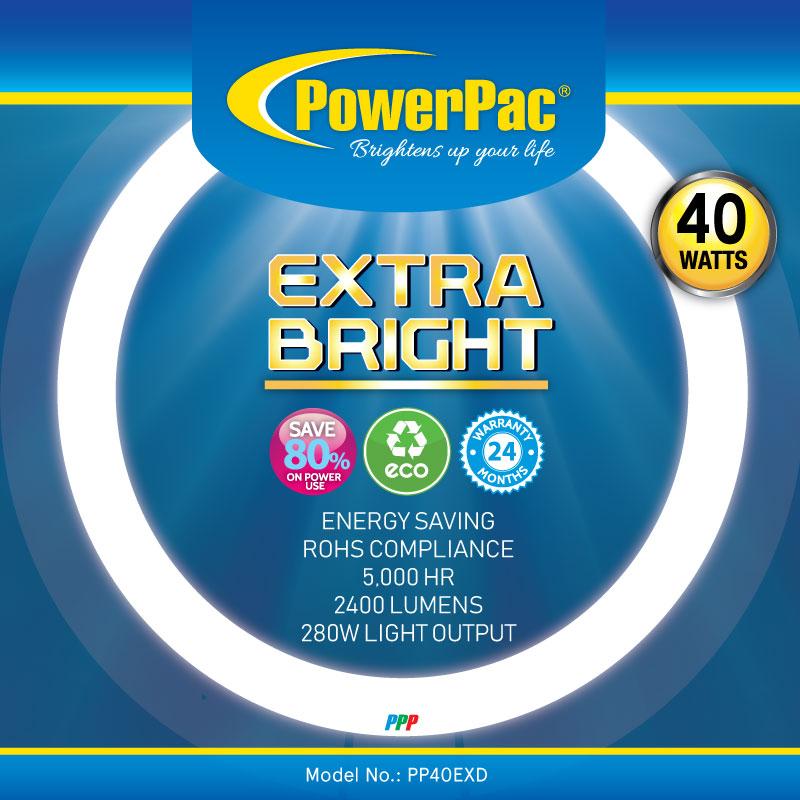 Circular Fluorescent Tube Extra Bright 40W (PP40EXD) - PowerPacSG